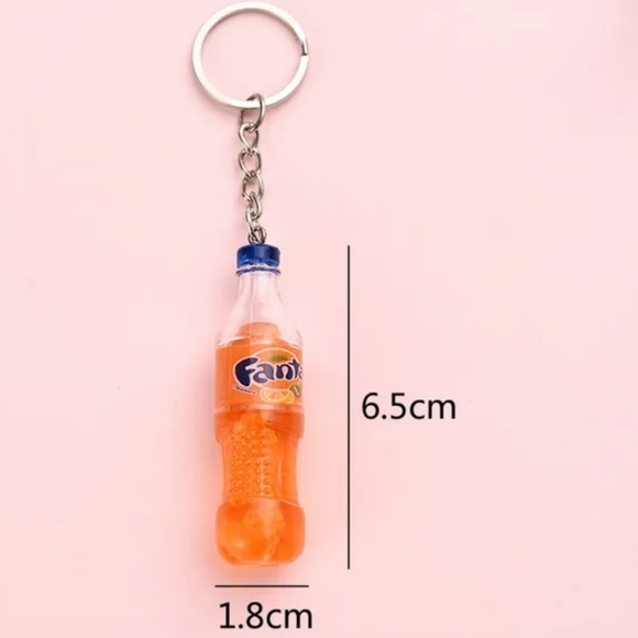 Soda Keychain Fob Purse Charms Pepsi,Coke,Fanta, Sprite. Funny gift - Picture 2 of 2